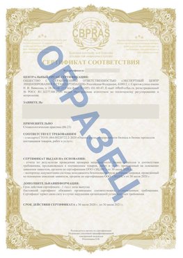 Образец Сертификат СТО 01.064.00220722.2-2020 Гатчина Сертификат СТО 01.064.00220722.2-2020 