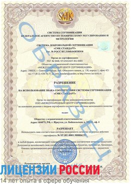 Образец разрешение Гатчина Сертификат ISO 50001