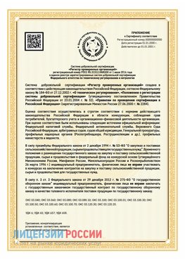 Приложение к сертификату для ИП Гатчина Сертификат СТО 03.080.02033720.1-2020